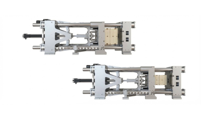 Injection molding machines stacked